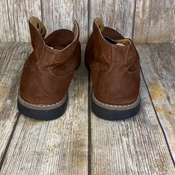 Kenneth Cole Reaction Tan Vegan Leather Lace-Up Ankle Boots Men's Size 9 - Picture 5 of 9